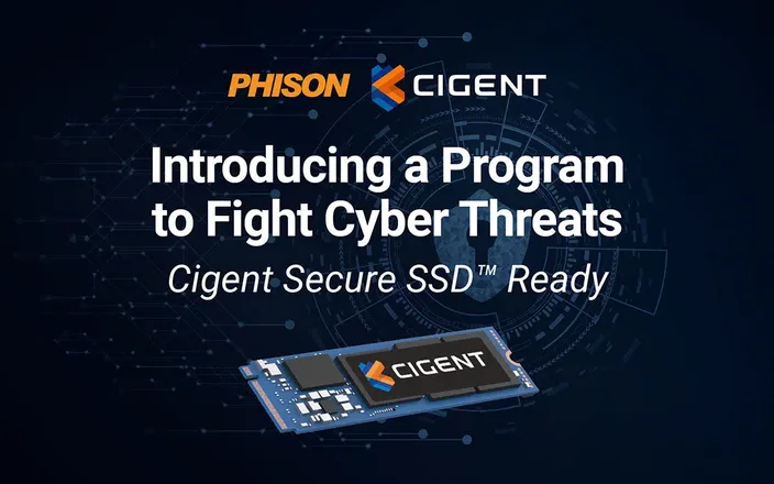 Phison and Cigent Deliver Advanced Cybersecurity Protection in Storage Controllers and Firmware