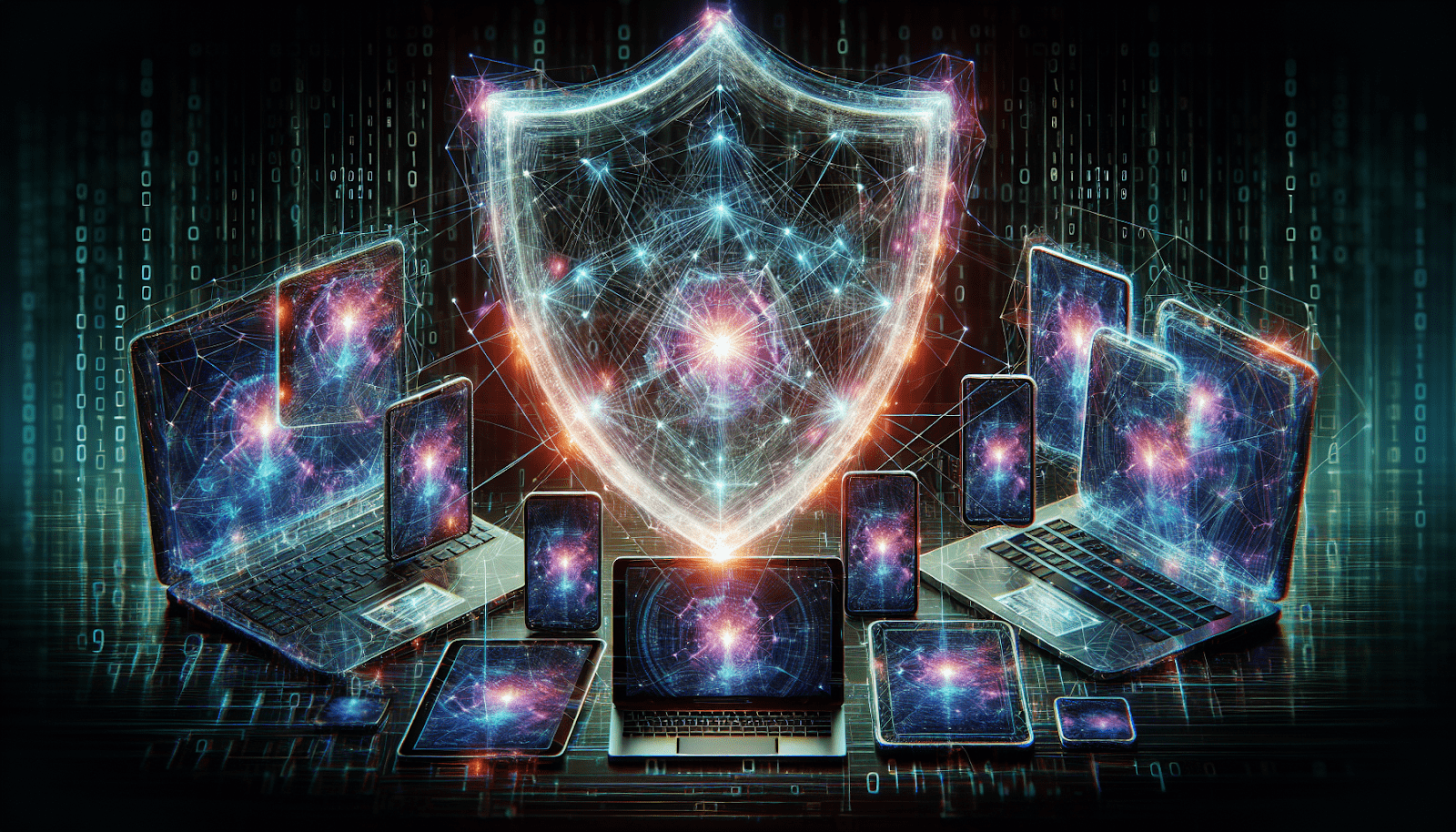 shield and multiple laptops 